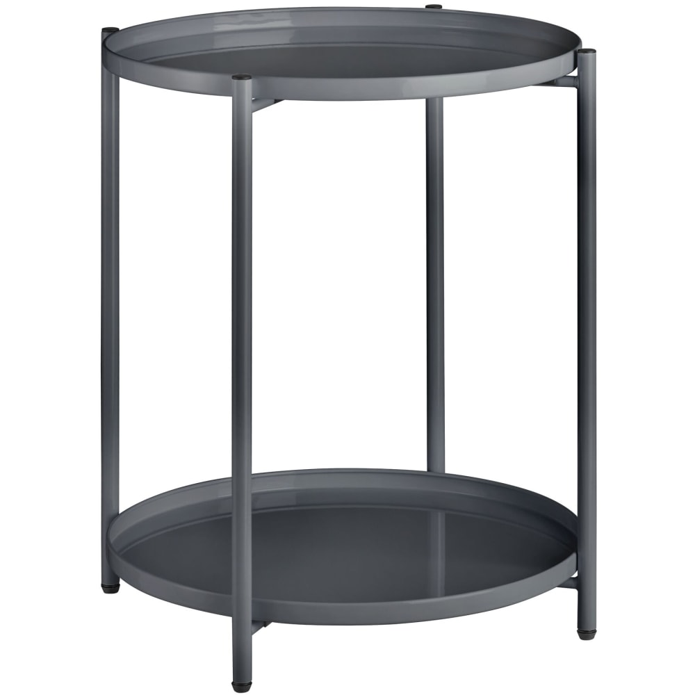Tavolino grigio scuro 45,5 x 45,5 x 53 cm - Tectake