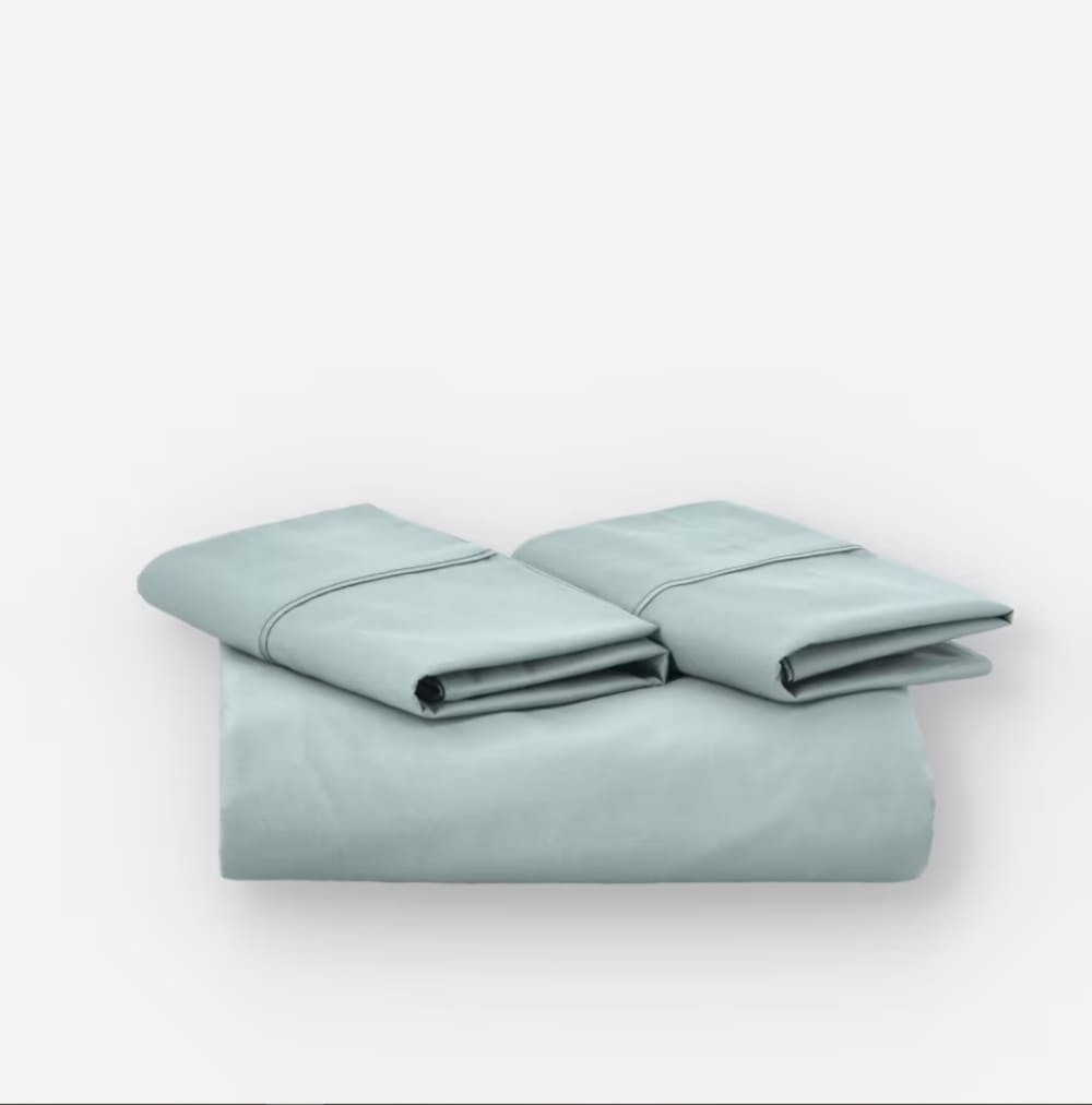 Housse de couette vert d’eau 200x190/200 - coton bio premium — vue 4