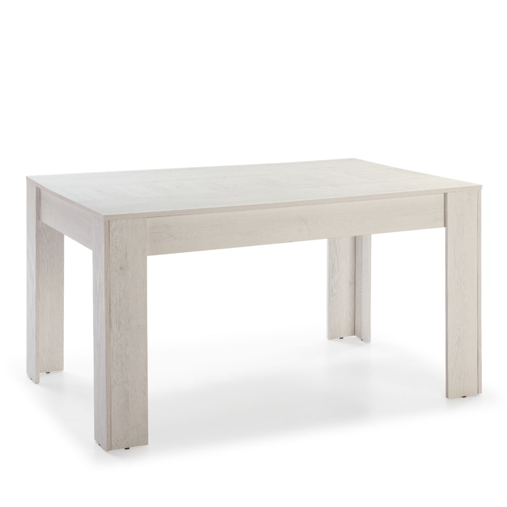 Mesa de comedor fija blanco 140 cm largo 90 cm ancho 76 cm alto