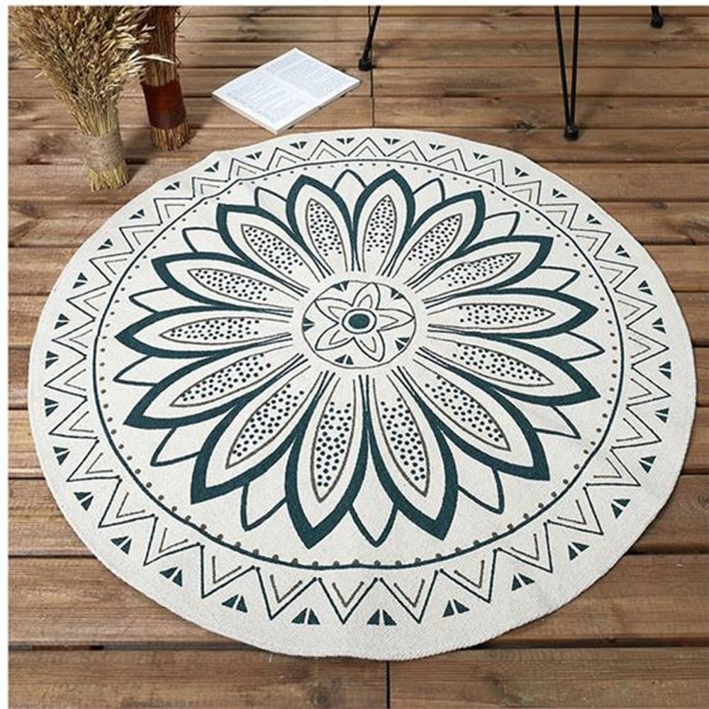 Tapis coton[ ]vert[ ][] — vue 3