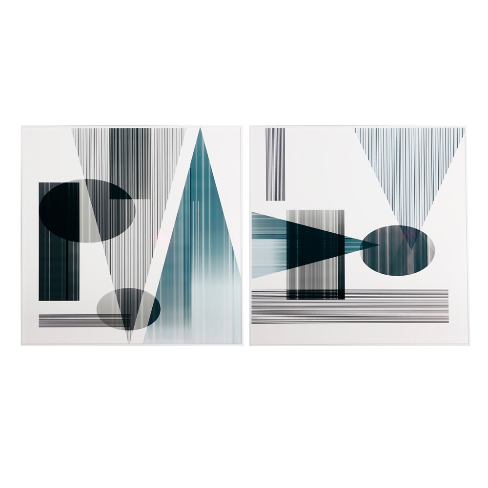 Tableau en bois mdf blanc 80x5x80 cm