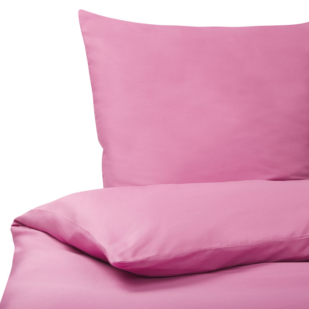 Bettwäsche-Set Baumwollsatin 155 x 220 cm Rosa - Maisons Du Monde