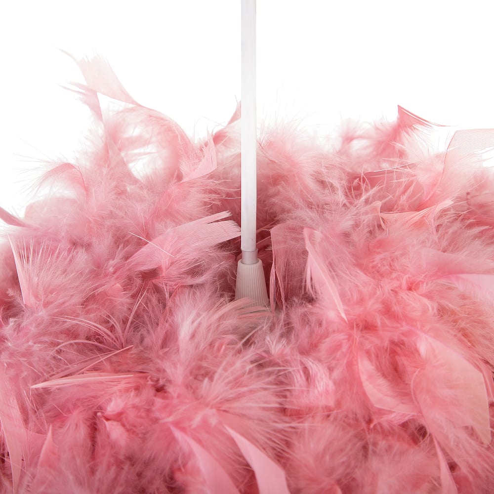 Suspension d’intérieur plumes rose — vue 4