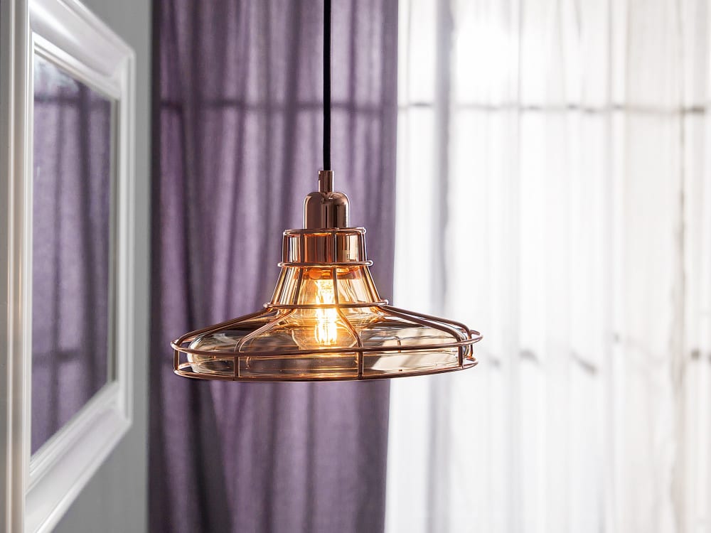 Suspension d’intérieur verre cuivré — vue 3