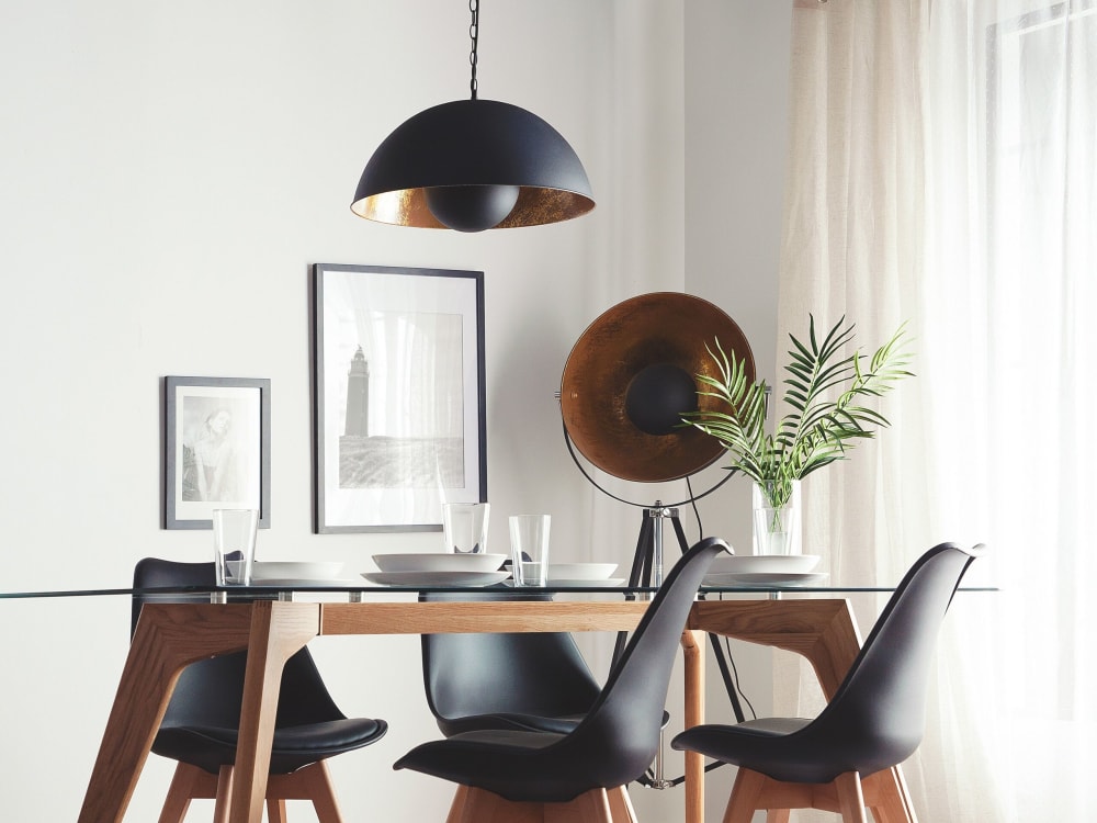 Suspension d’intérieur métal noir — vue 3