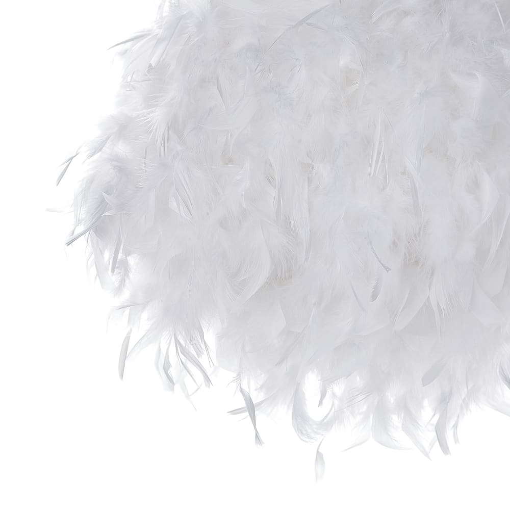 Suspension d’intérieur plumes blanc — vue 4