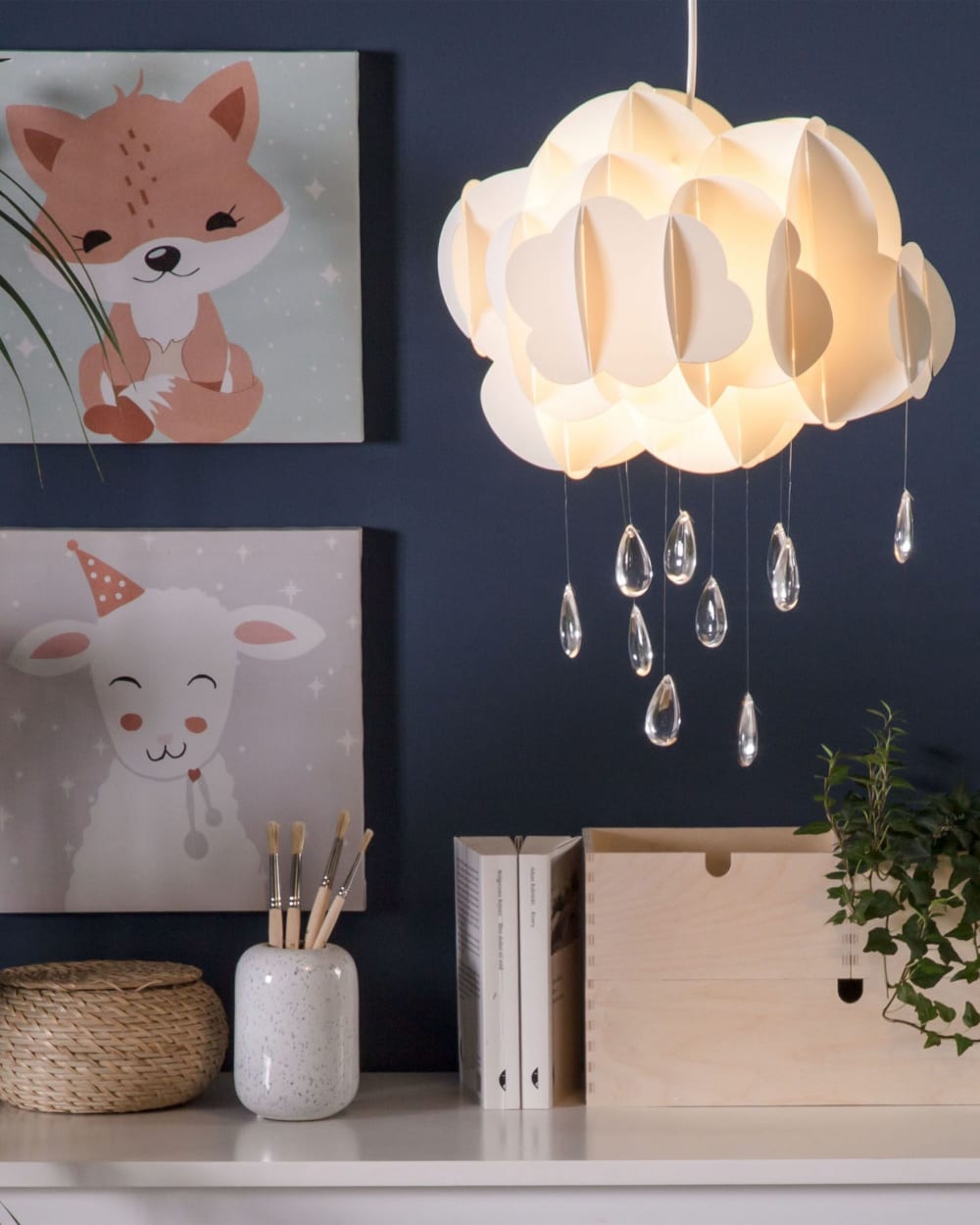 Kinderleuchten aus Kunststoff 182cm, weiß - Maisons Du Monde