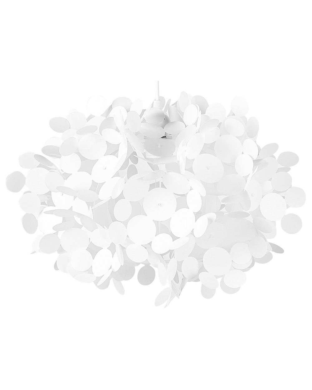 Beliani Pendelleuchten aus Kunststoff 120cm, weiß style modern - Pvc - Polyvinlychlorid