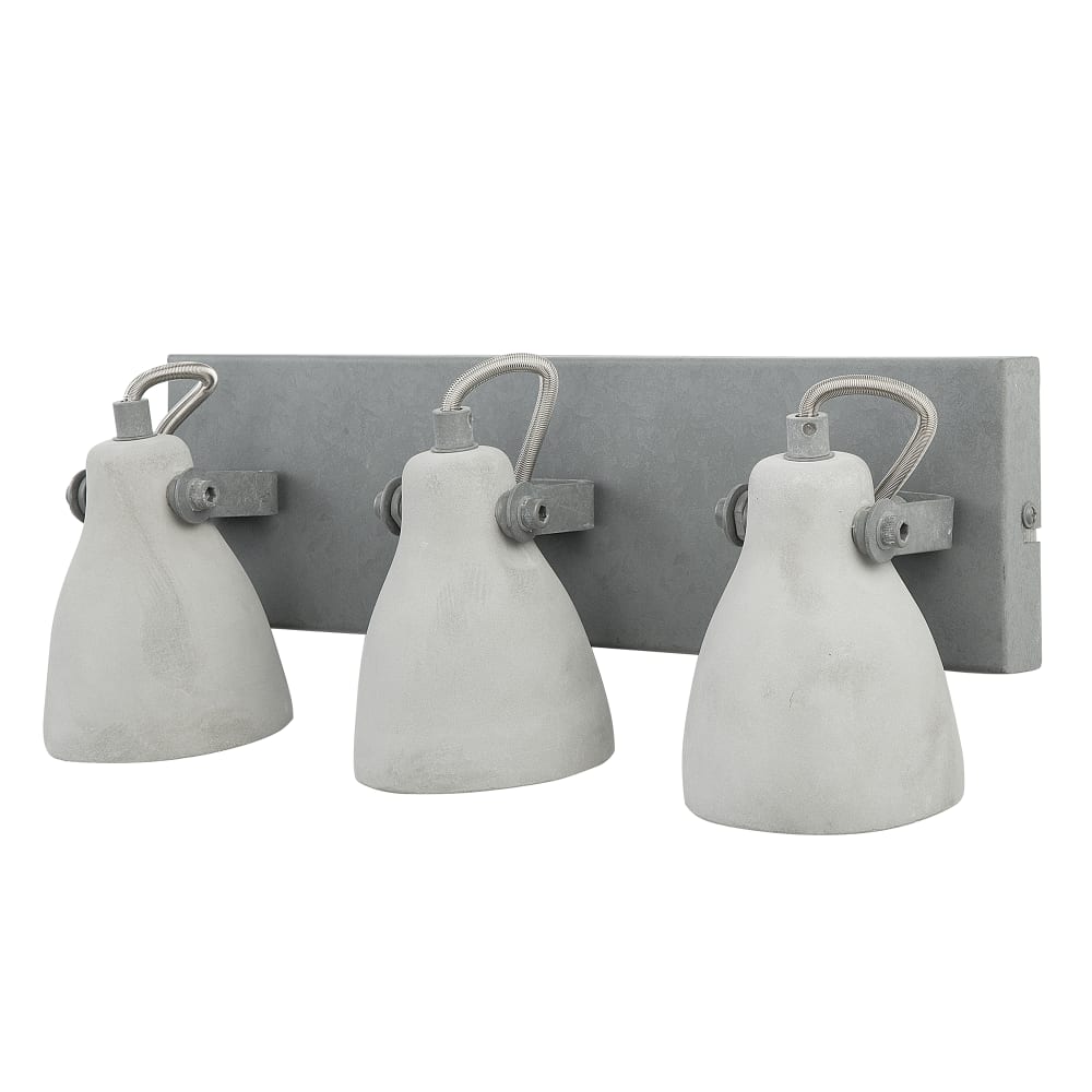 Spot à 3 lumières réglable béton gris — vue 4