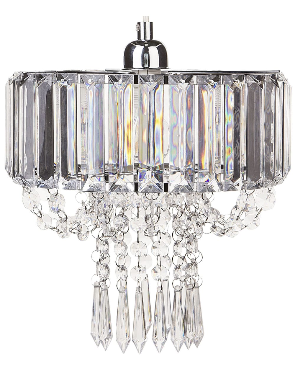 Lustre métal transparent