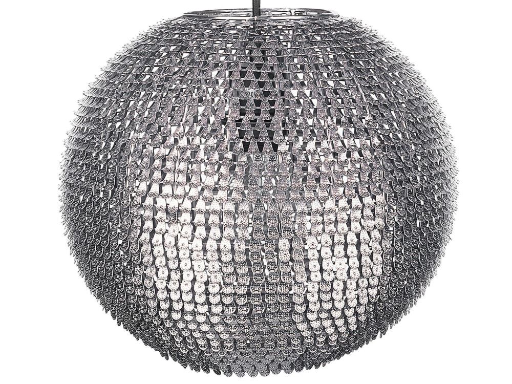 Suspension d’intérieur métal argenté