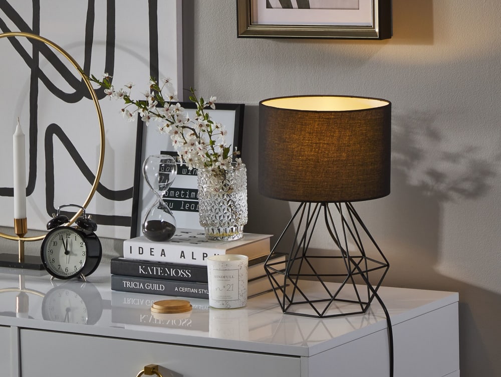 Lampe à poser métal noir — vue 3