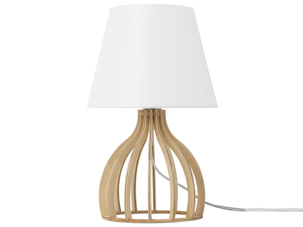 Lampe à poser marronblanc