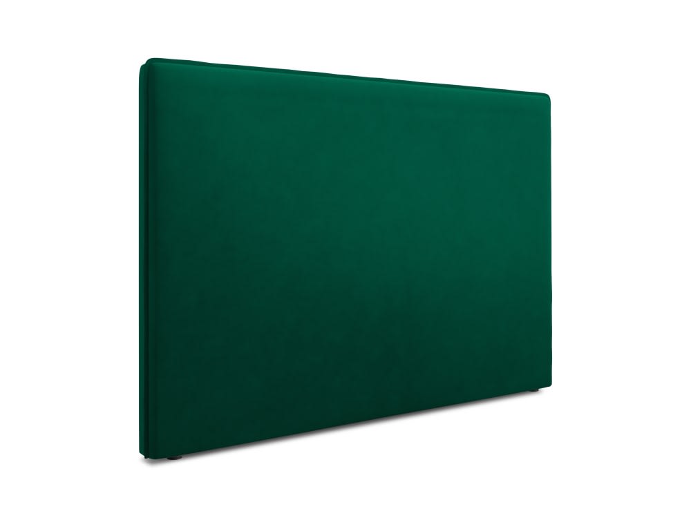 Tête de lit en velours vert bouteille 120x200x10