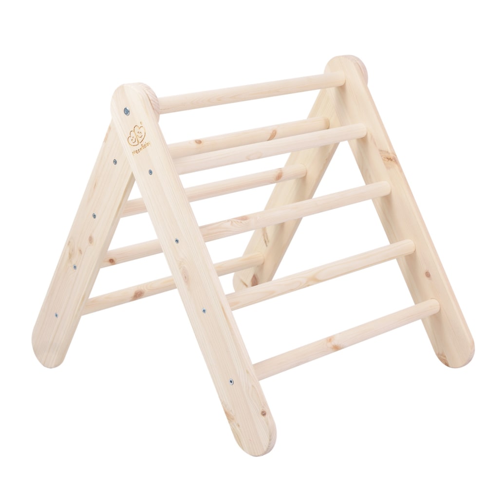 Échelle en bois Montessori naturelle (MeowBaby) - Image 1