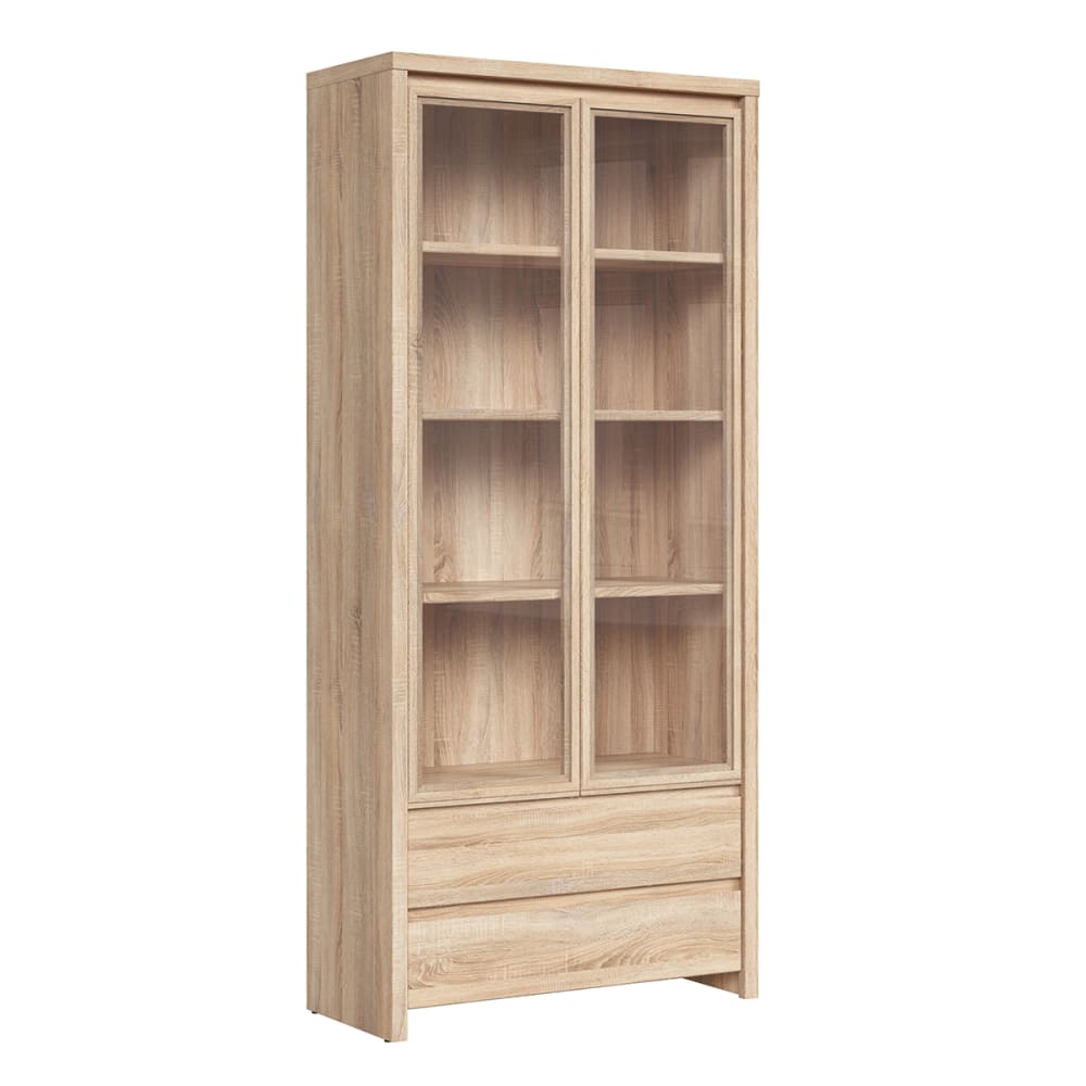 Vaisselier 2 portes 2 tiroirs stratifiés beige