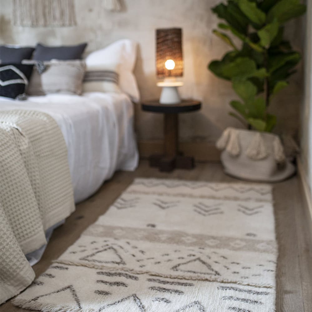 Tappeto lavabile in lana grigio 80x140 - Lorena Canals