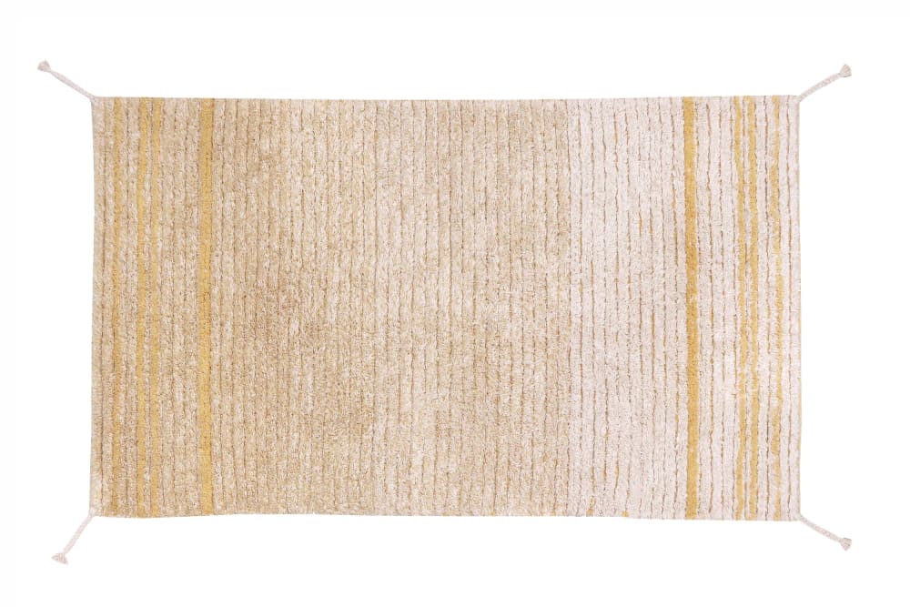 Tapis lavable en coton jaune 80x140 — vue 4