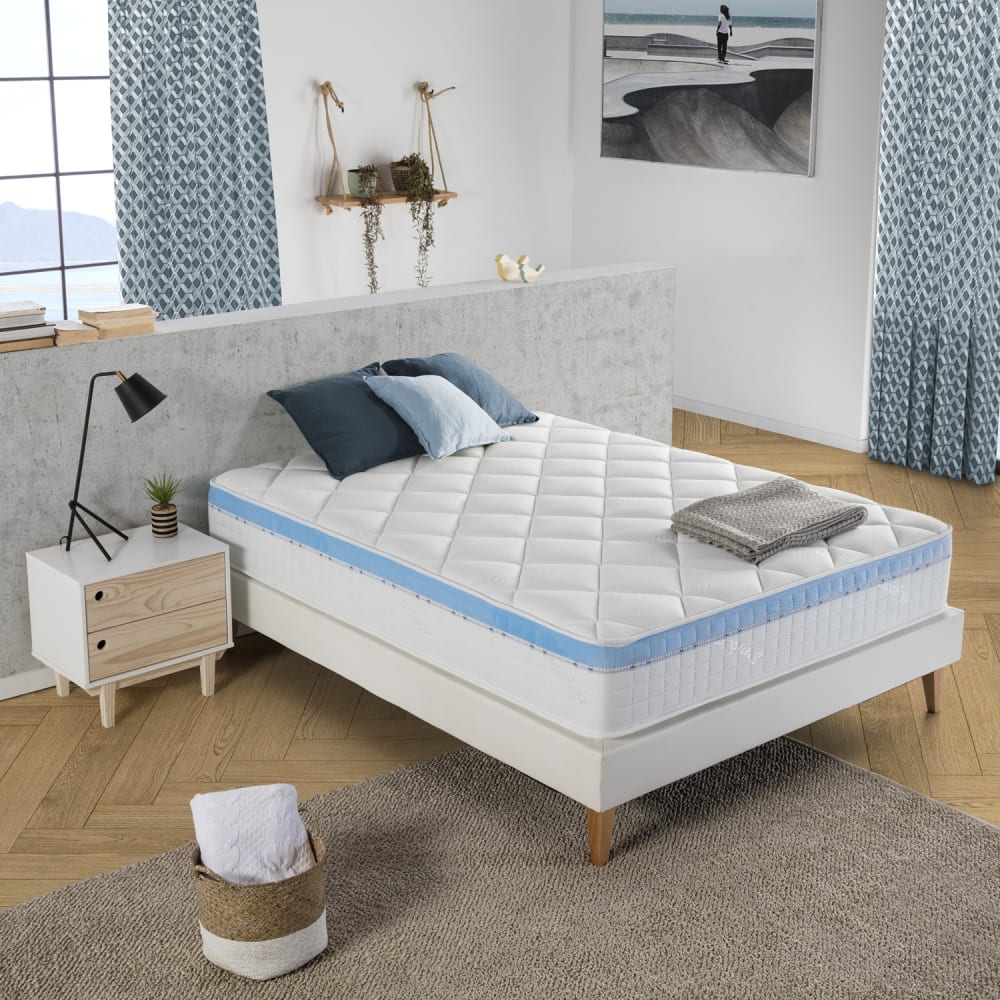 Colchón viscoelástico, 25 cm altura, 1 cm de visco-gel 90x190 cm - Maisons du Monde