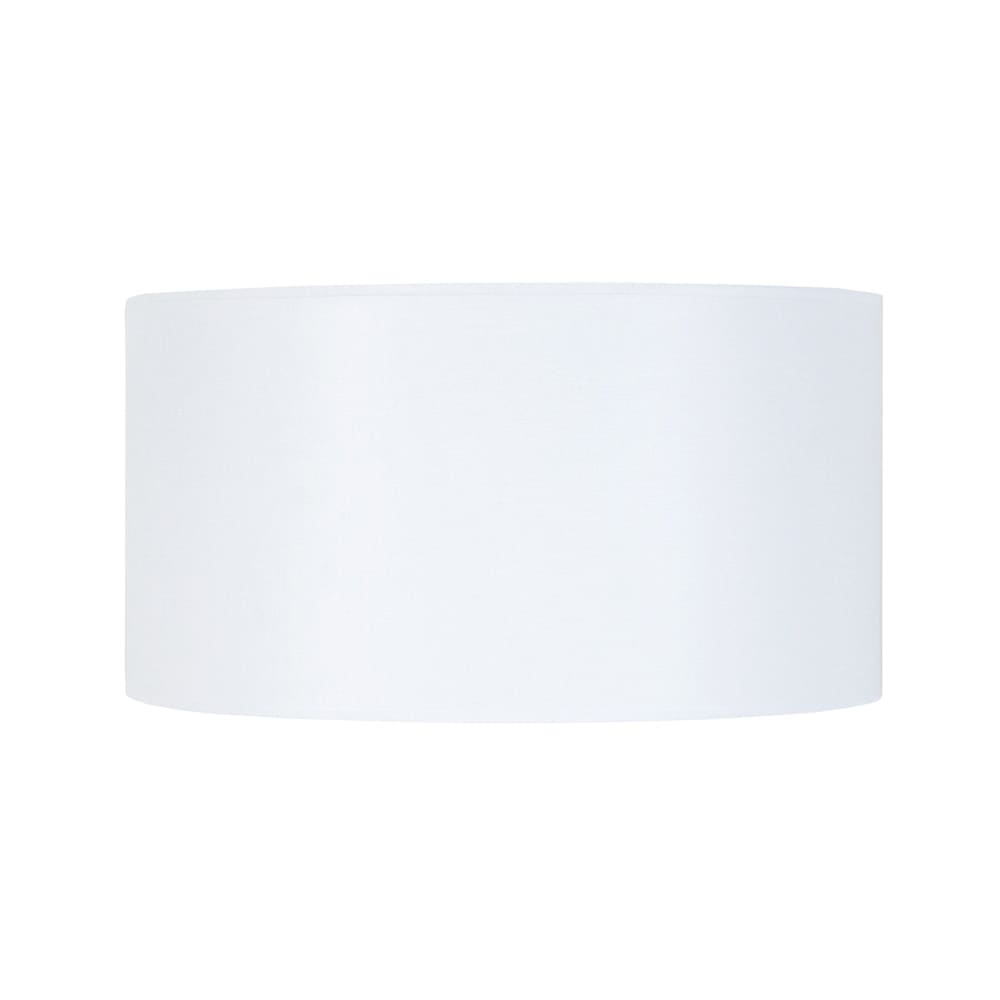 pantalla de lampara tela blanco