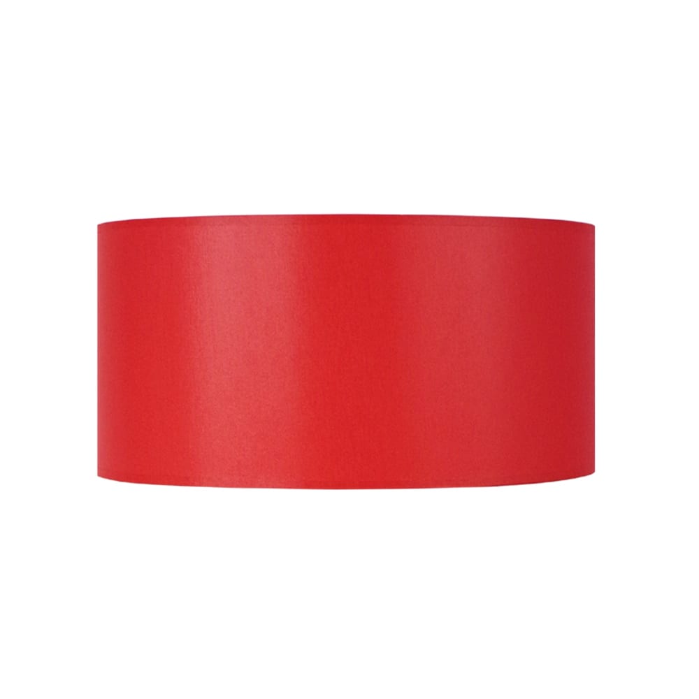 Pantalla de lámpara tela rojo