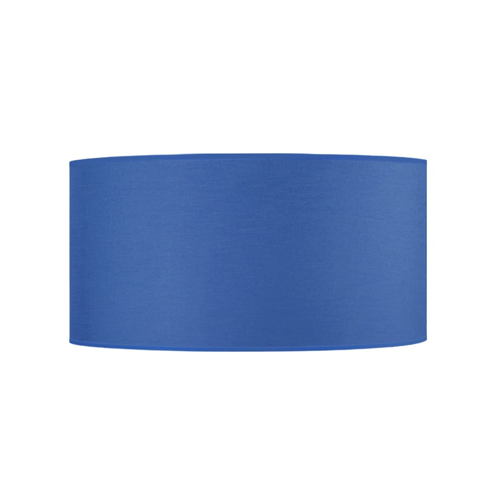 Pantalla de lámpara tela azul