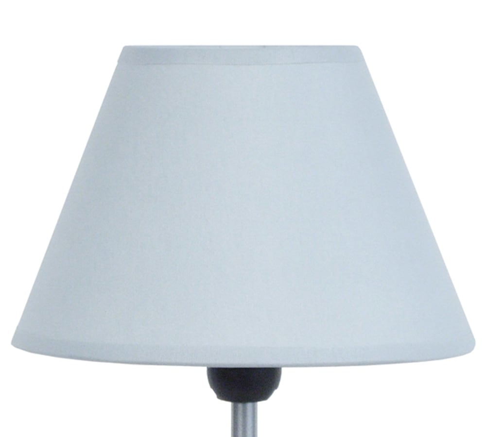 Lampe à poser métal aluminium abat-jour tissu gris — vue 4