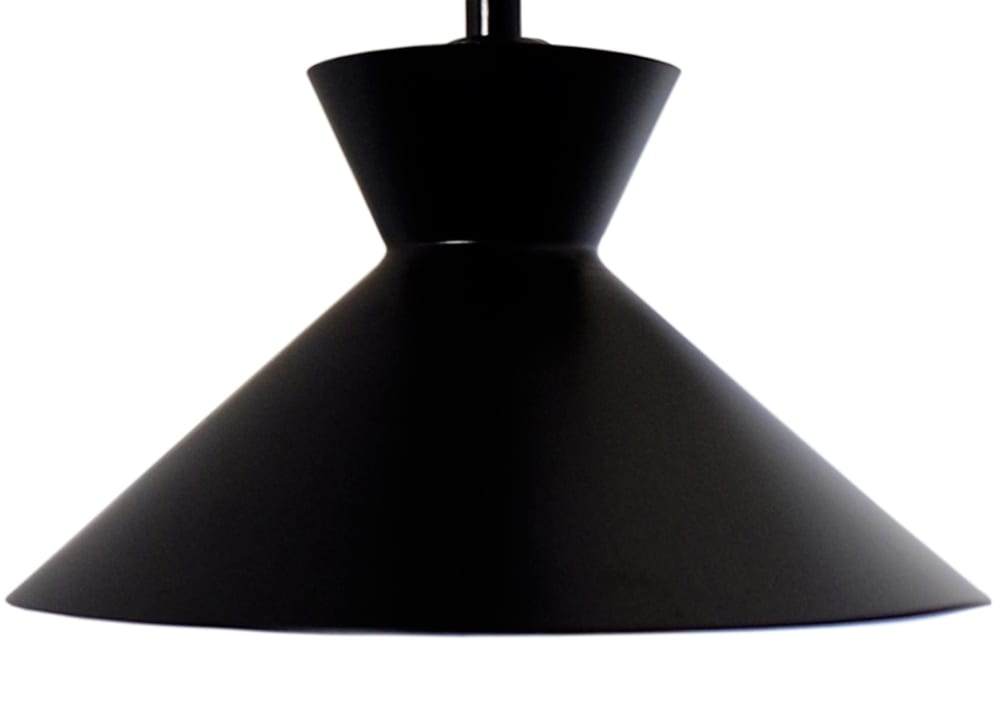 Lampe à poser métal noir abat-jour noir — vue 4