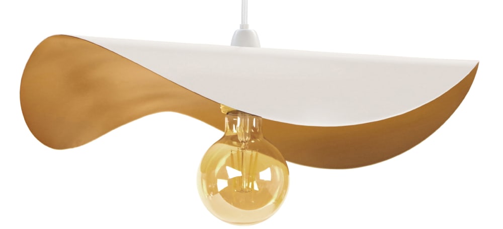 Lot de 2 suspensions acier blanc d'ivoire — vue 4