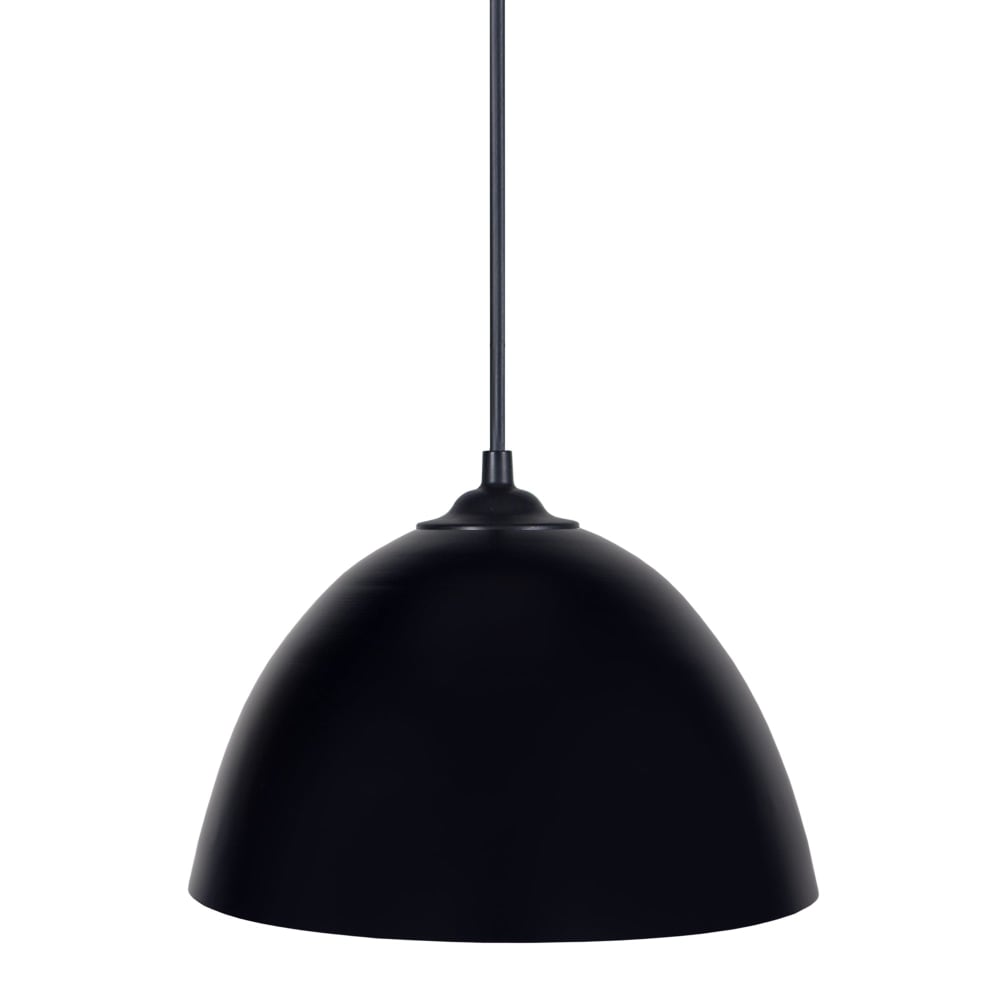 Lámpara de suspensión metal pantalla negro