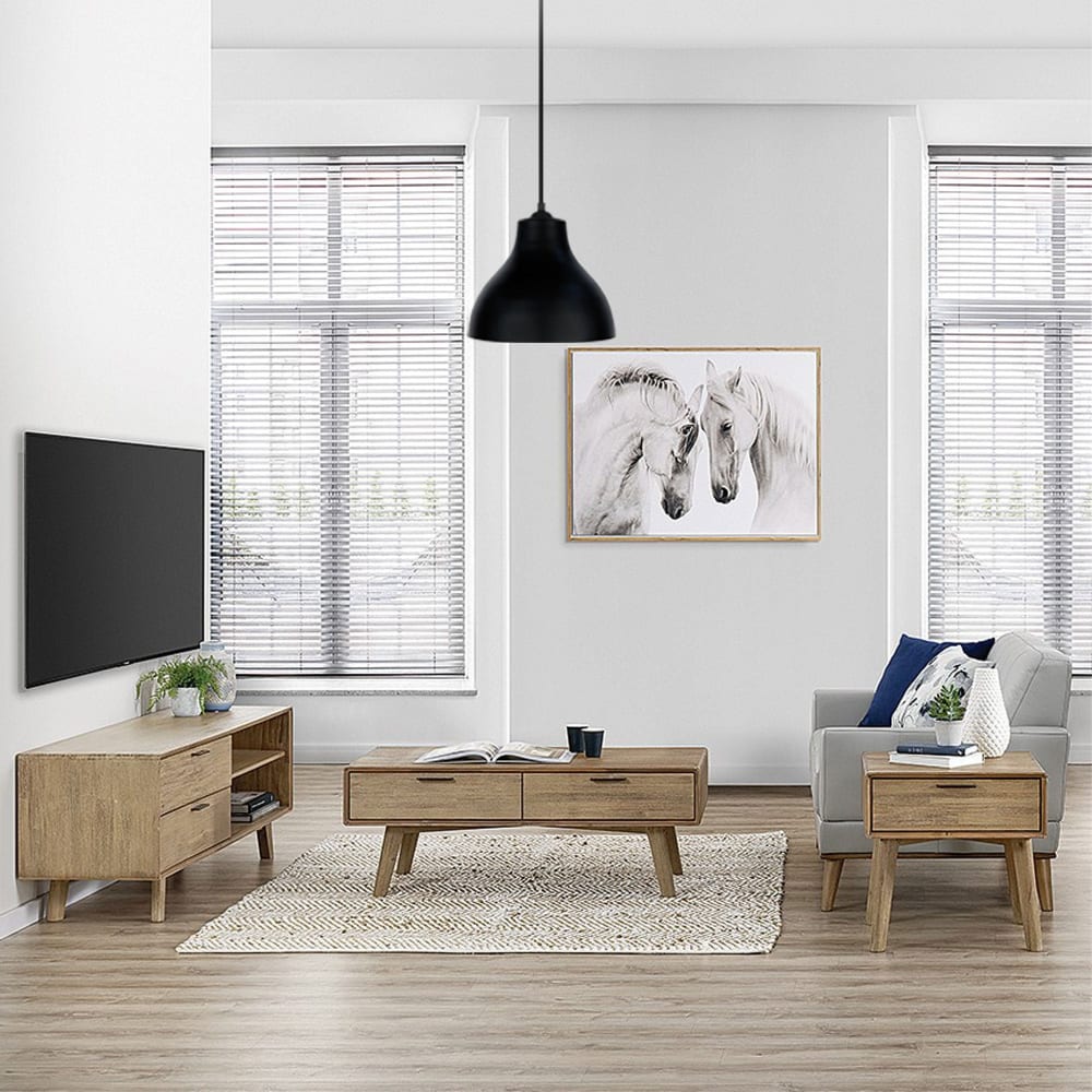 Lámpara de suspensión campana metal pantalla negro - Maisons du Monde
