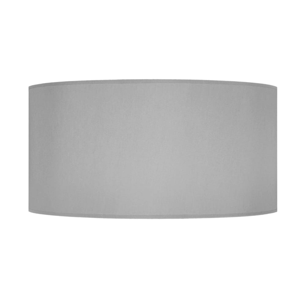 Paralume tissuto griggio - Modello Contemporaneo - Grigio - Tessuto