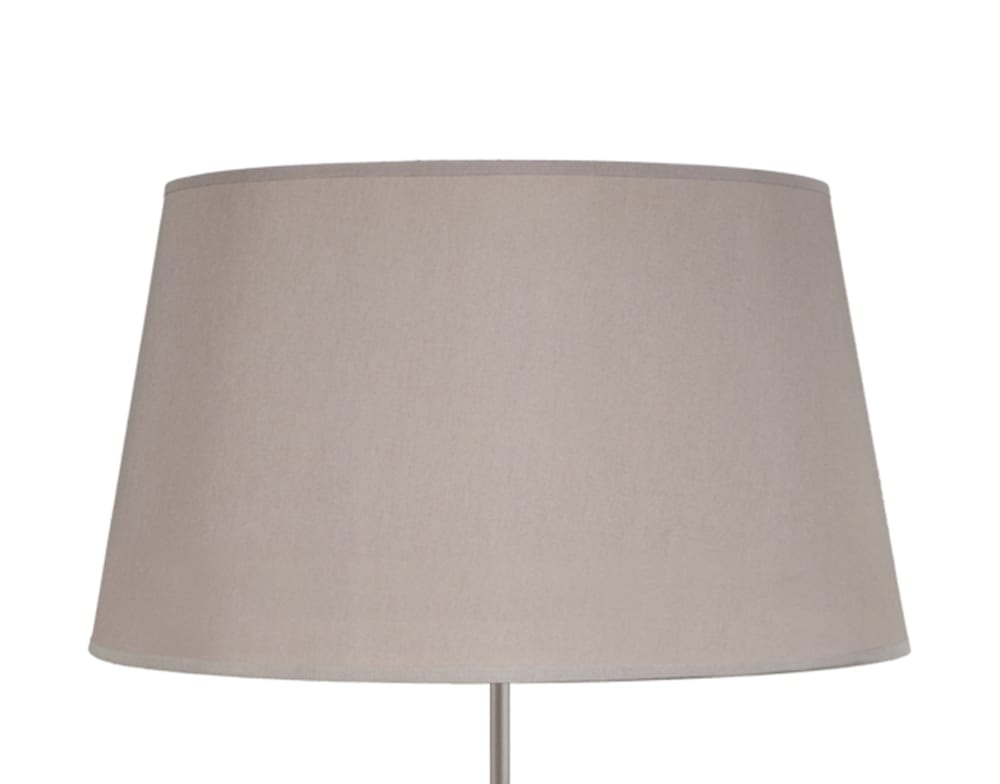 Lampadaire trepied bois taupe abat-jour tissu taupe — vue 4