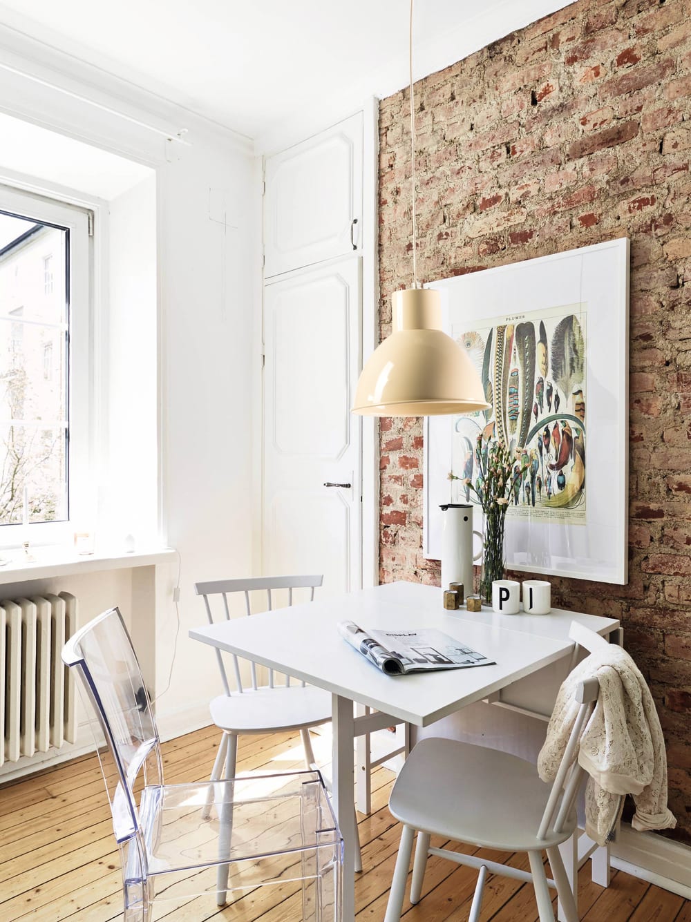 Lámpara techo pantalla metálica crema - Maisons du Monde