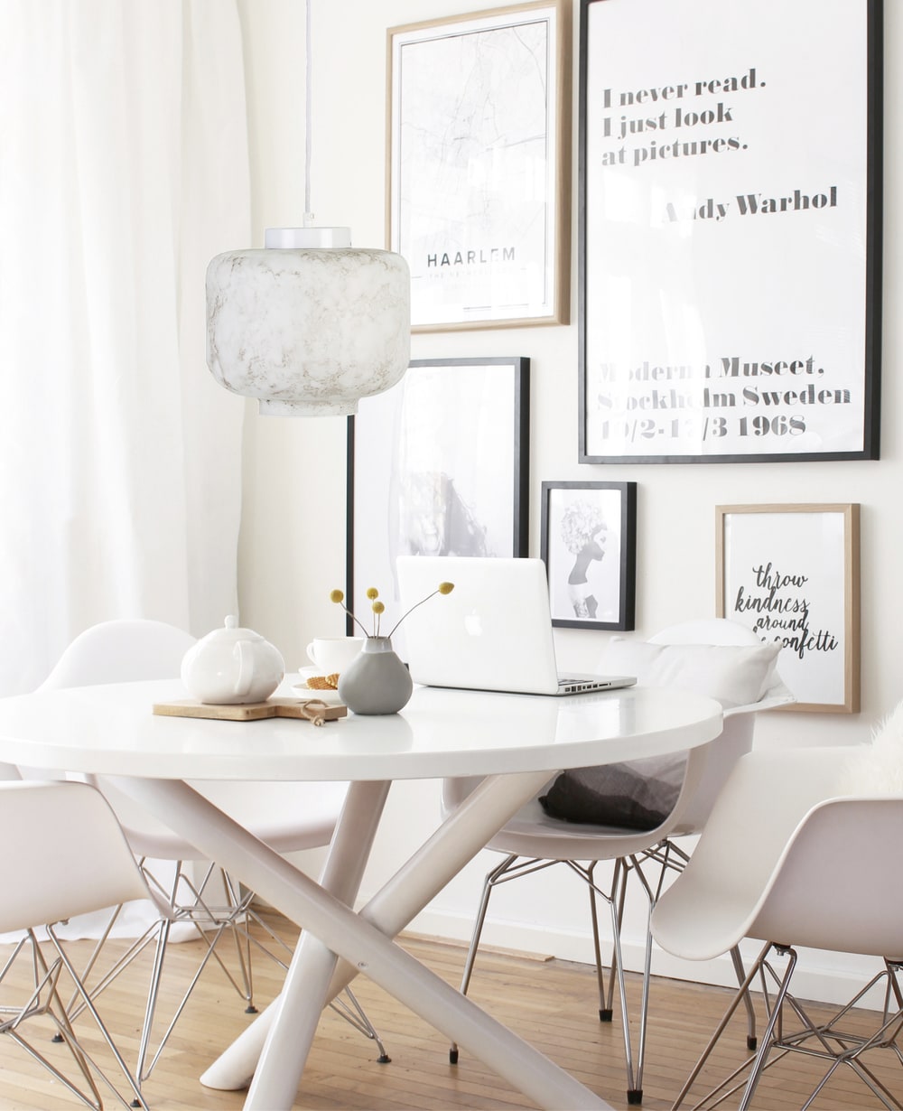 Lámpara de techo Oxford de vidrio blanco efecto mármol Ø25 cm E27 - Maisons du Monde