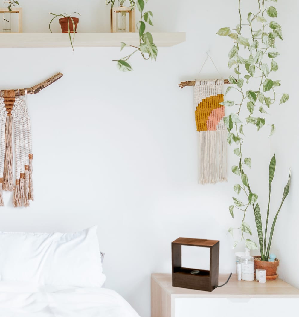 Lámpara de mesa madera color wengué E27 estilo minimalista - Maisons du Monde