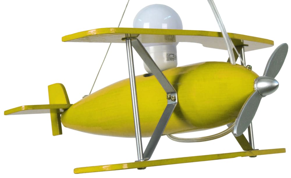 Suspension d'enfant aluminium bois jaune (Tosel) - Image 3