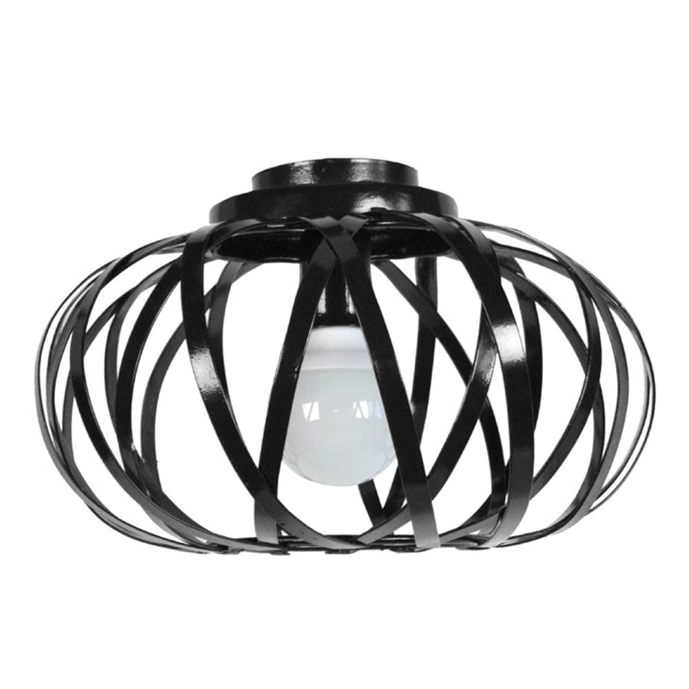 Plafón ojival metal negro