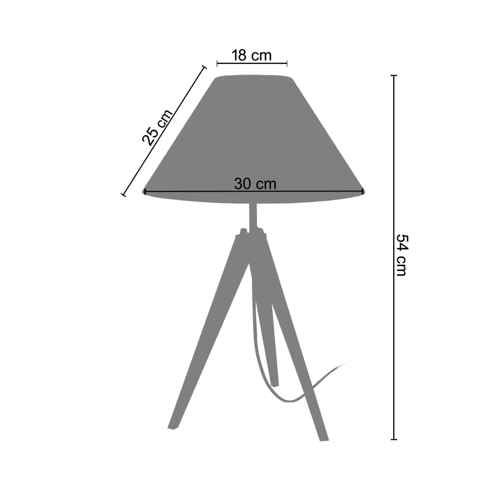 Lampe à poser métal bois naturel abat-jour taupe — vue 4