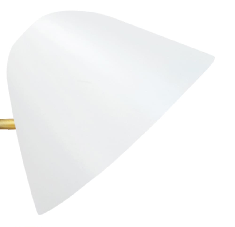 Lampe à poser bois naturel abat-jour métal blanc ivoire — vue 4