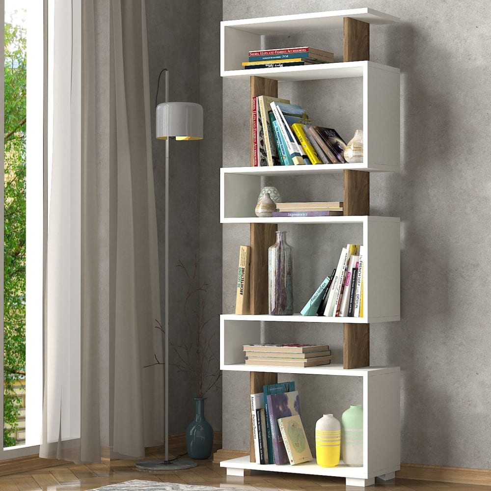 Etagère bibliothèque design scandinave L. 60 x H. 165 cm