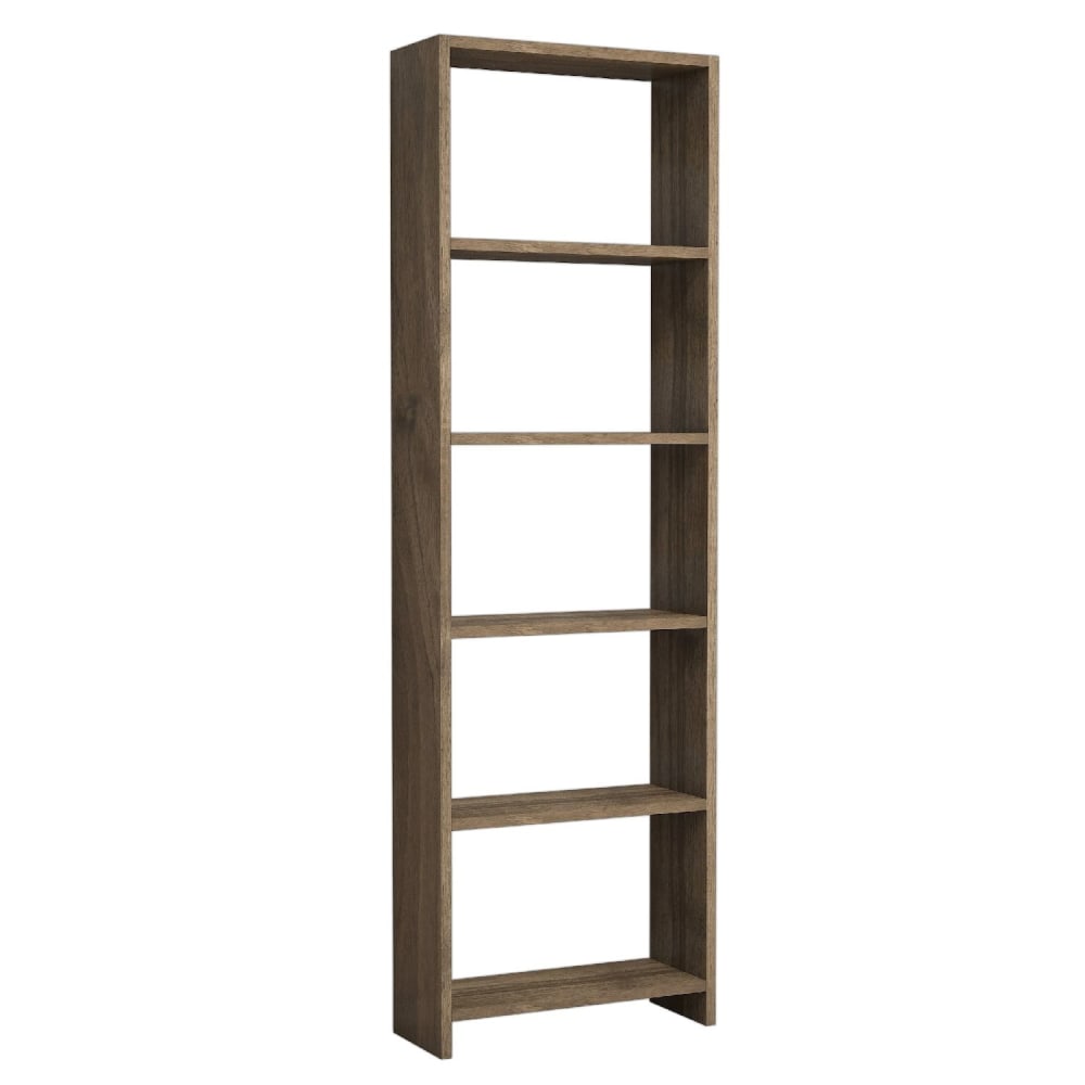 Bibliothèque 160 cm marron noix