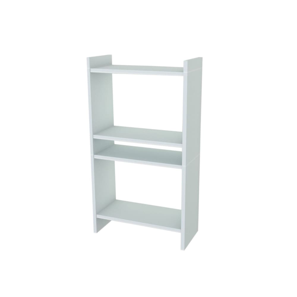 Bibliothèque 4 étages 90 cm blanc