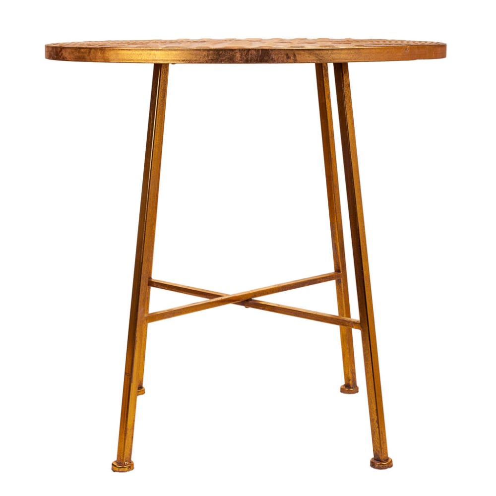 Couchtisch aus Metall, 60x60x60,5, vergoldet - Maisons Du Monde