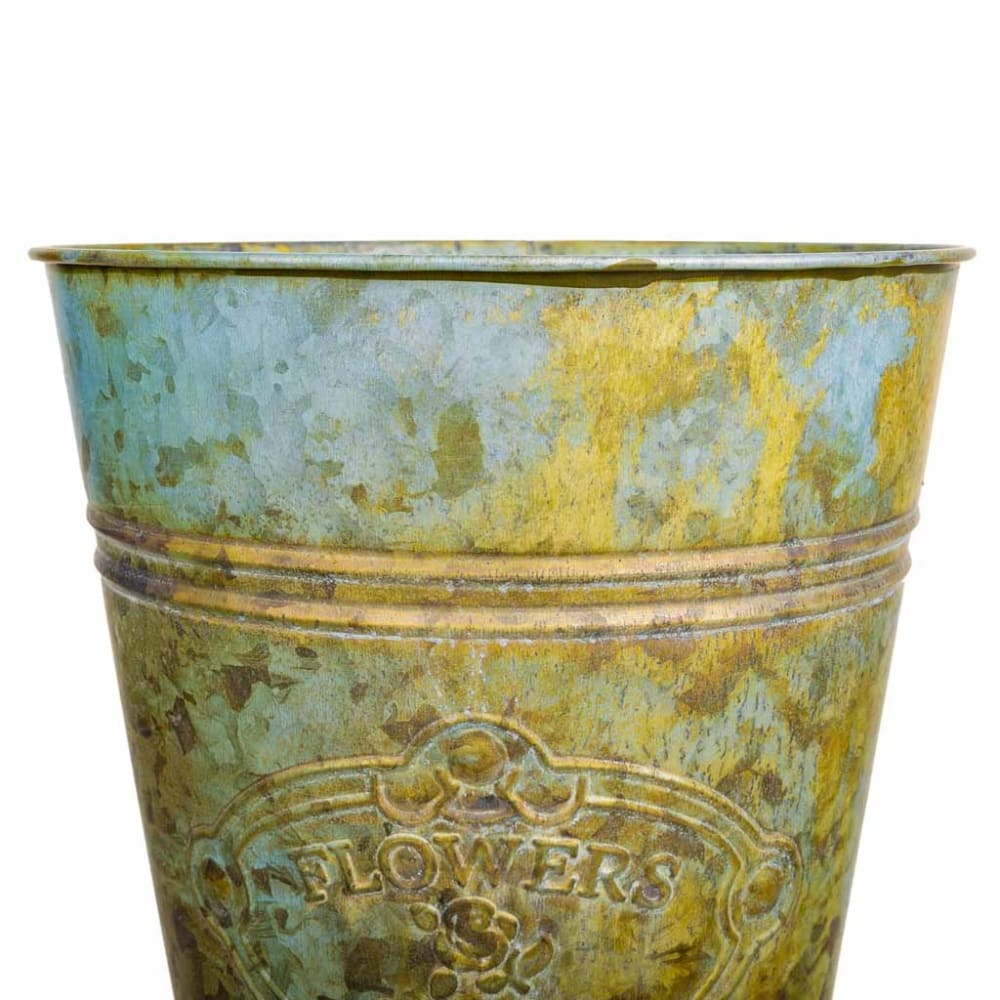 Jarrón de metal verde - Maisons du Monde