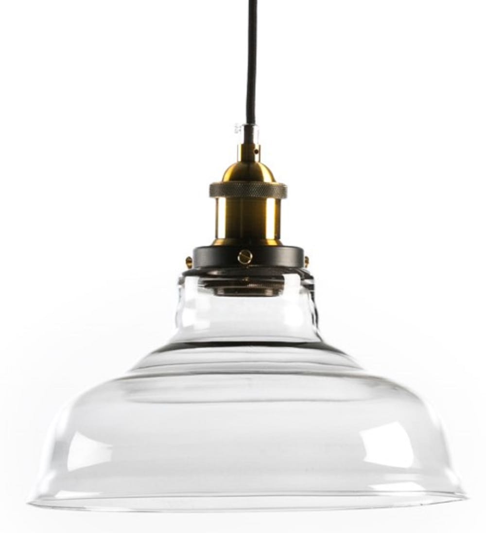 Lámpara colgante vidrio transparente vintage E27 Ø28 cm - Maisons du Monde