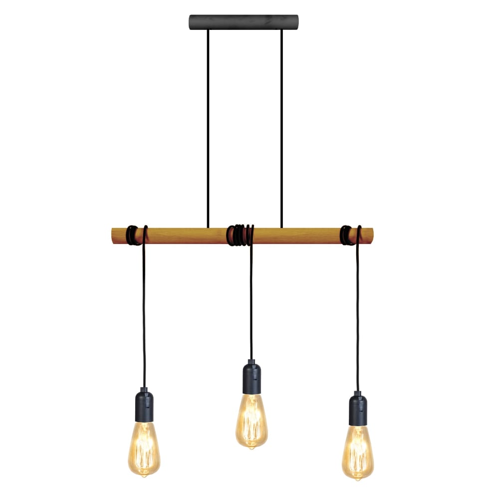 Lustre bois foncé