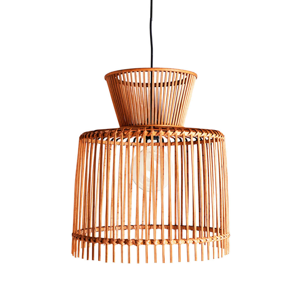 Lustre en bambou marron 43x43x47 cm