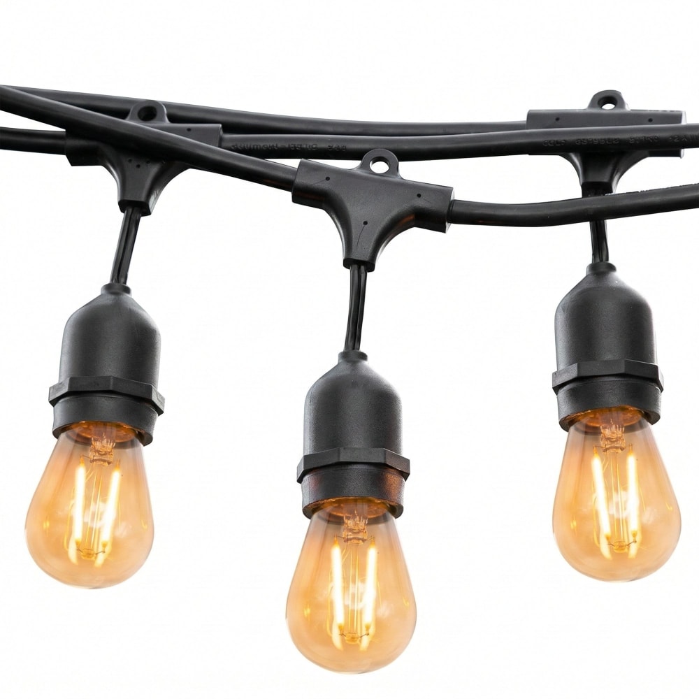 Guirlande lumineuse E27 PVC Noir 10m