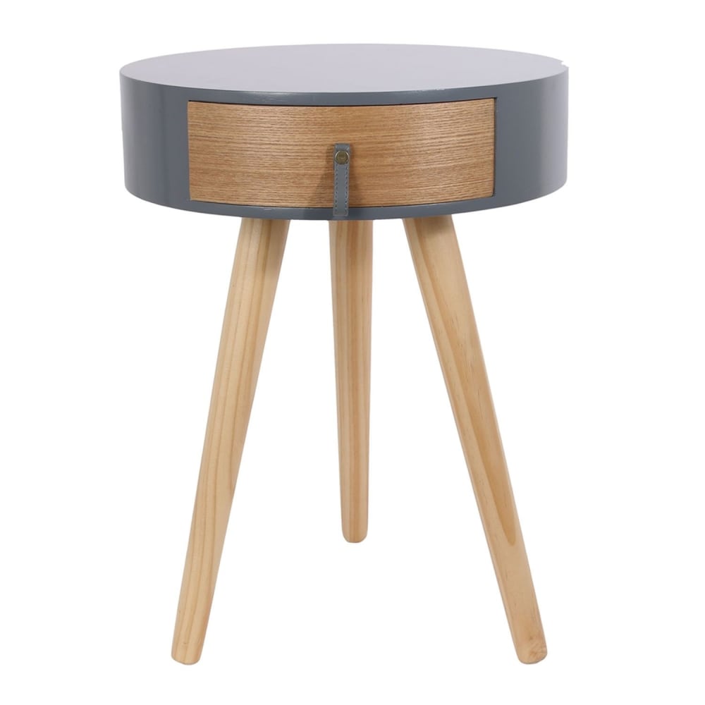 Table de chevet scandinave grise